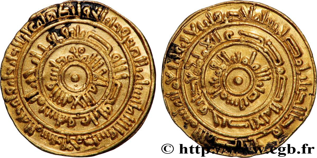 FATIMIDES - AL-MOUSTANSIR Dinar XIe s. TTB+