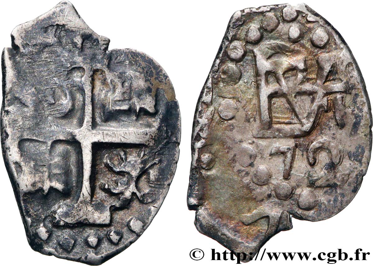 BOLIVIA 1/2 Real Charles II 1672 Potosi VF