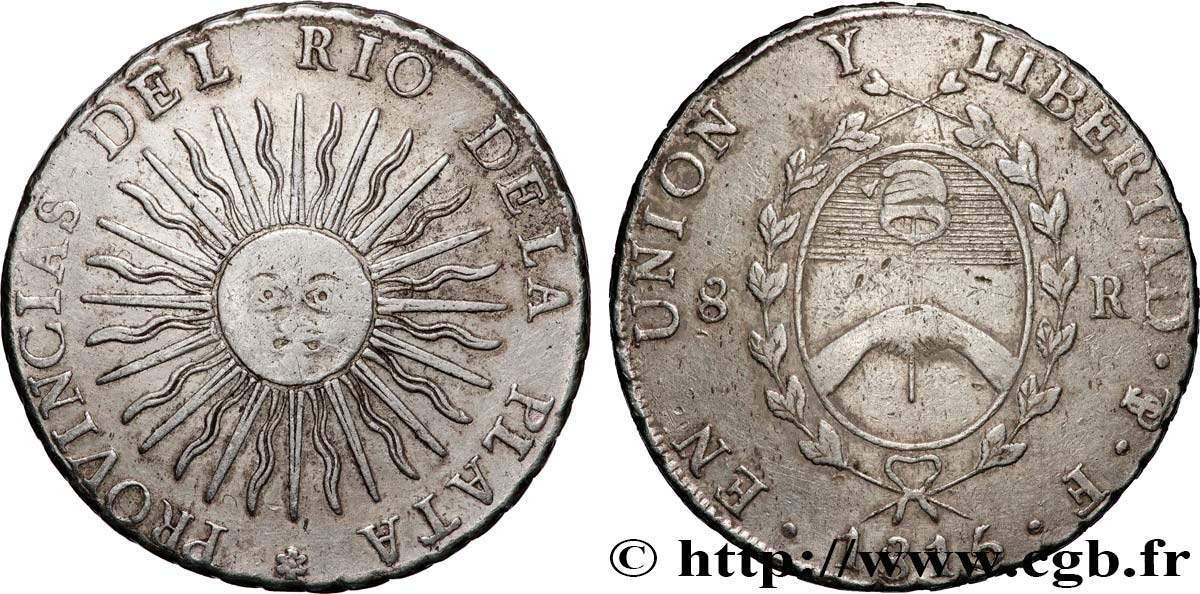 ARGENTINA 8 Reales 1815 Potosi BB