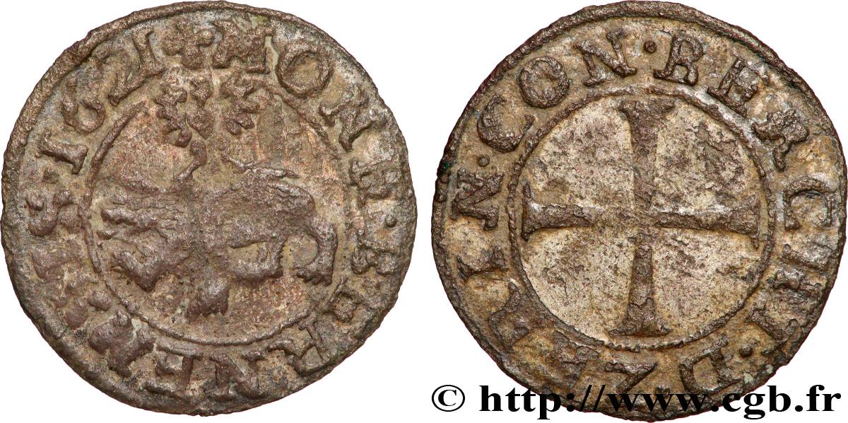 SUISSE - CANTON DE BERNE 1/2 Kreuzer 1621 Berne TB