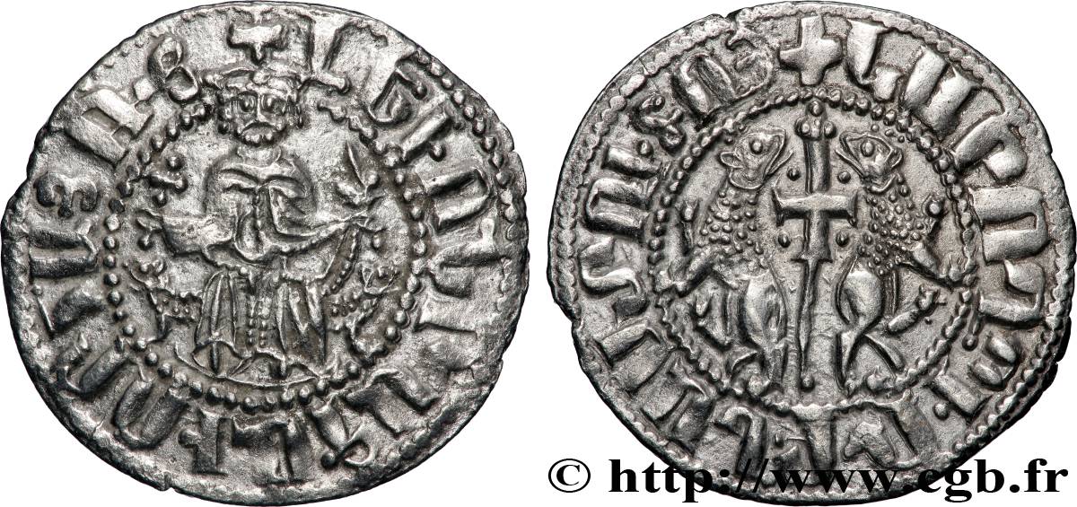 CILICIE - ROYAUME D ARMÉNIE - LÉON Ier roi d Arménie Tram d’argent n.d. Sis TTB+