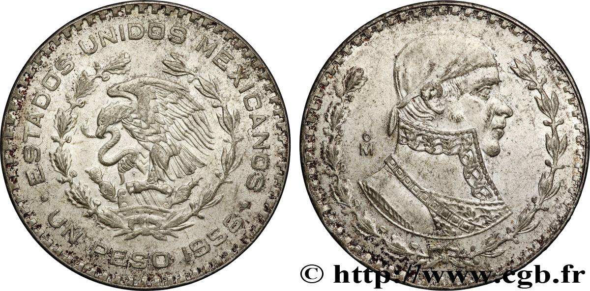 MEXIKO 1 Peso Jose Morelos y Pavon 1958 Mexico SS