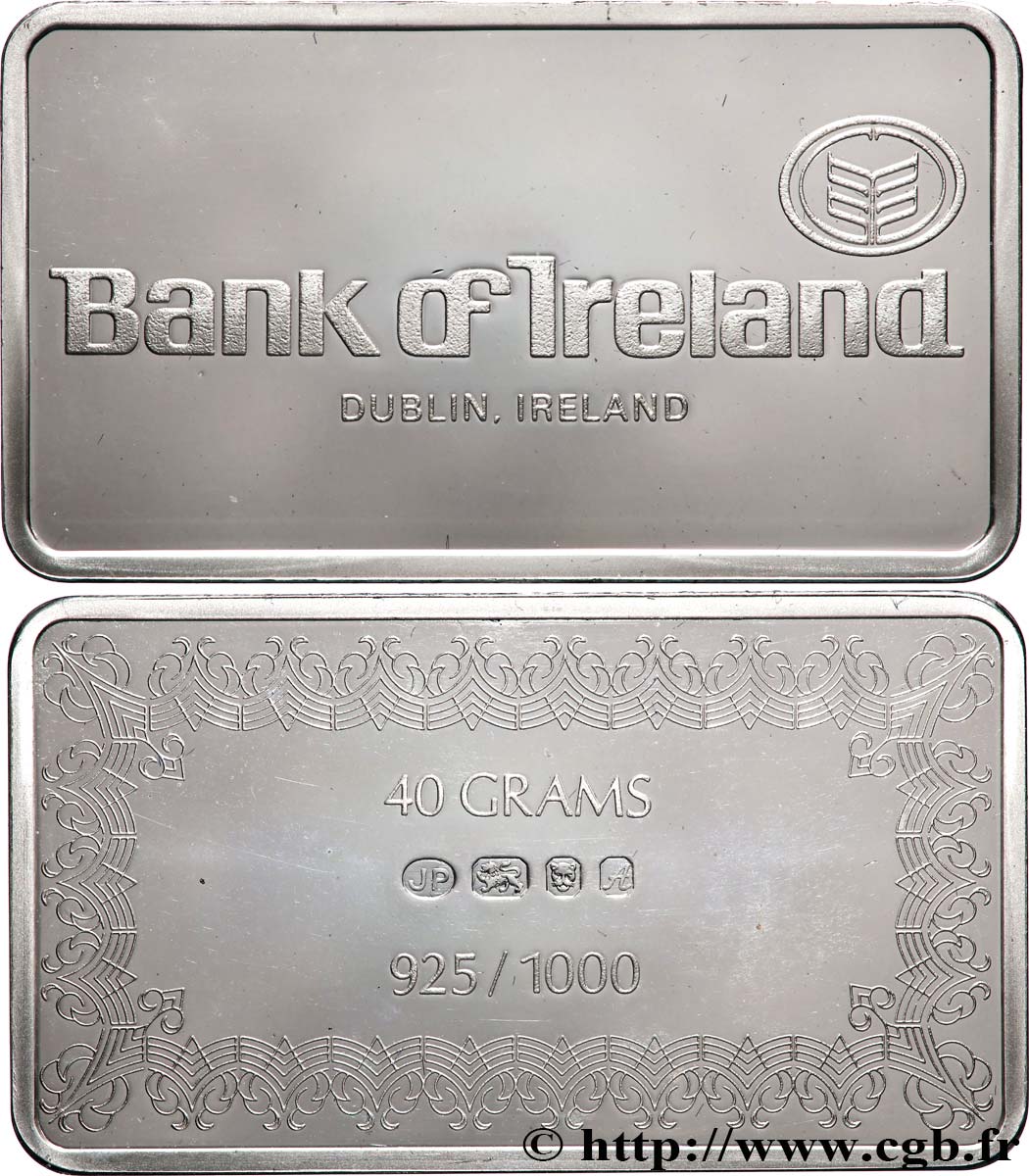 IRLANDE Lingotin 40 grammes n.d.  SPL
