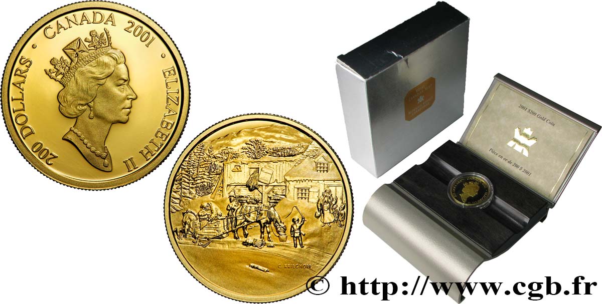 CANADA 200 Dollars Proof The Habitant Farm 2001  FDC