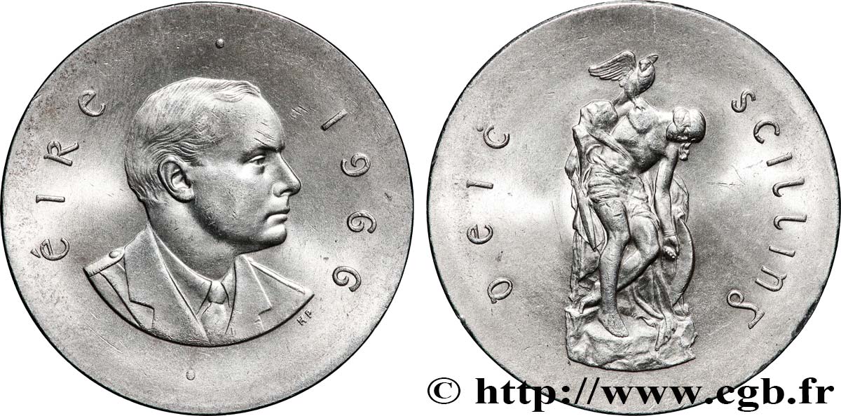 IRELAND REPUBLIC 10 Shilling 50e anniversaire du soulèvement de Pâques 1916 1966 MS