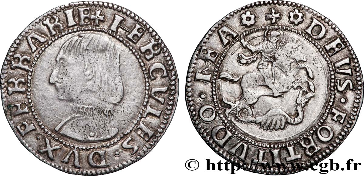 ITALIE - FERRARE - HERCULES I Grosso n.d. TTB+