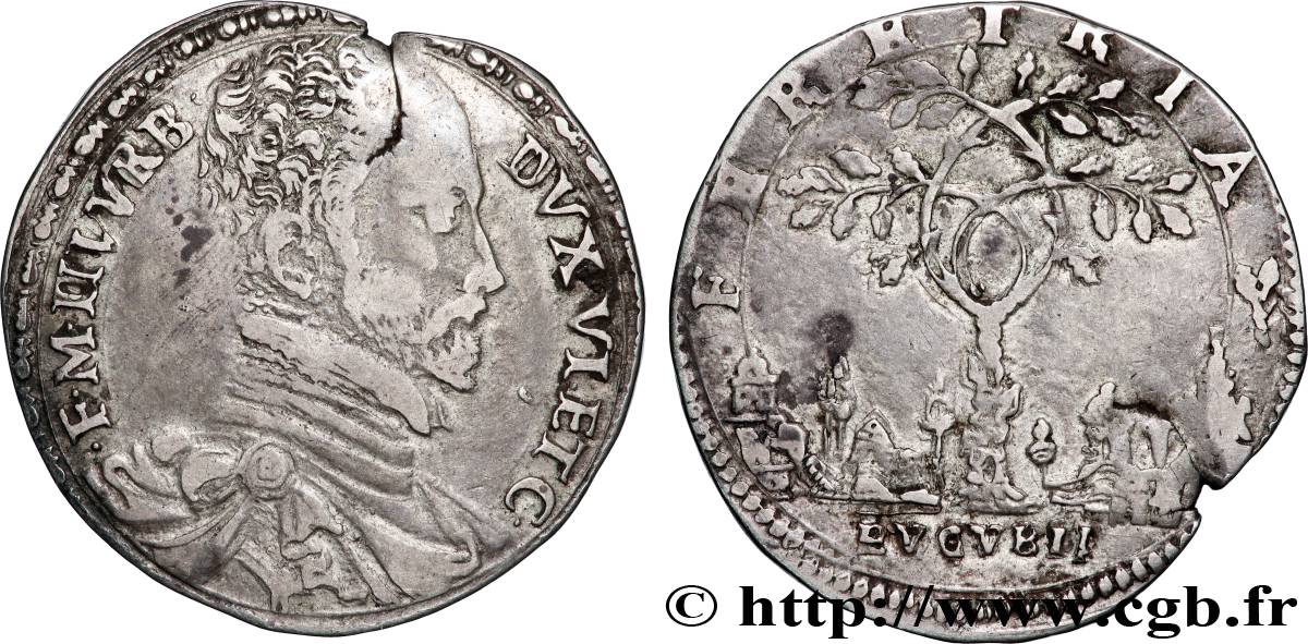 ITALIE - URBINO 1 Testone Duché d’Urbino François Marie II Della Rovere n.d. TTB