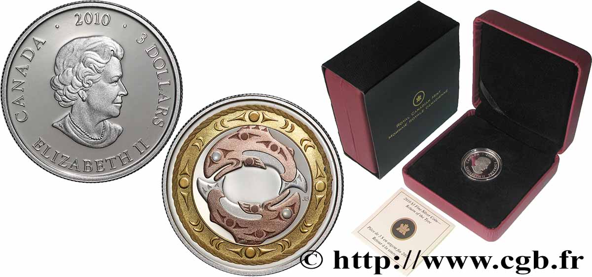 CANADA 3 Dollars Proof Retour à la source 2010 FDC