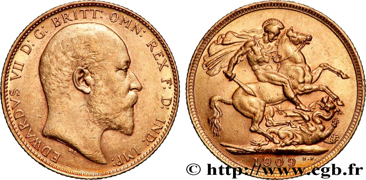 GOLD, PALLADIUM & PLATINUM INVESTMENT 1 Souverain Edouard VII 1909 Melbourne AU