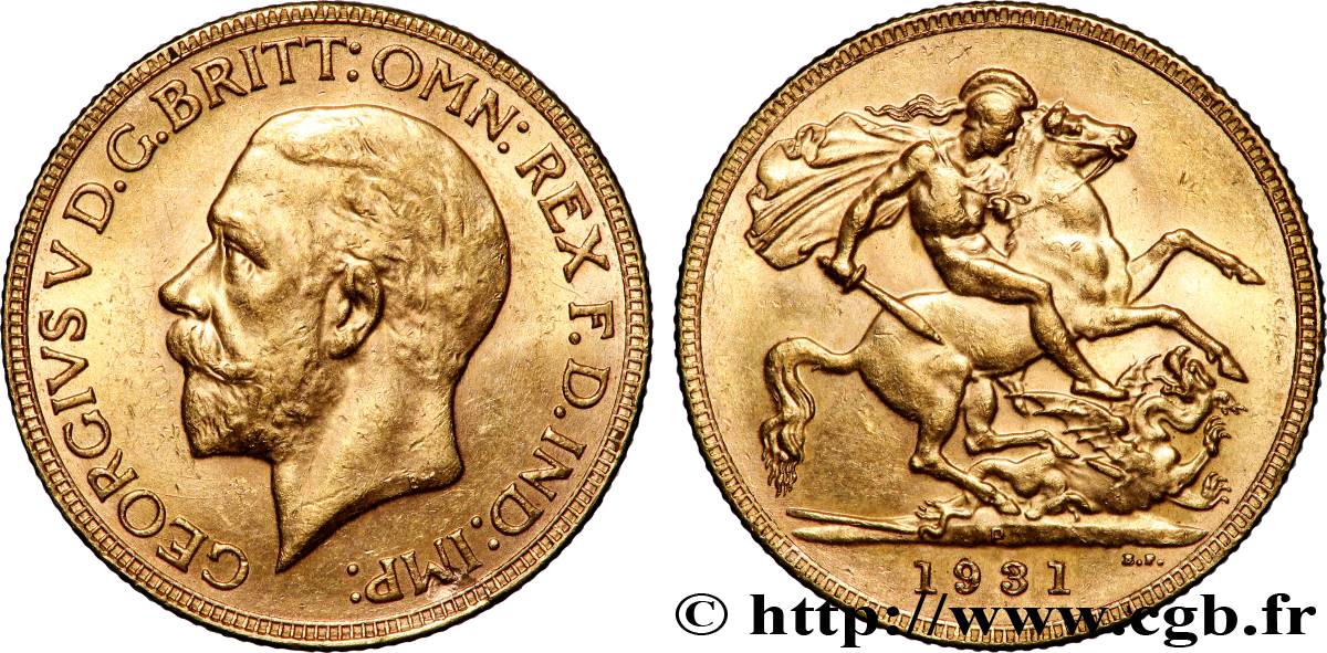 ORO, PALLADIO E PLATINO: INVESTIMENTI 1 Souverain Georges V 1931 Perth q.SPL