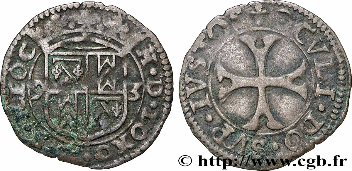 SUISSE - CANTON DE NEUCHATEL Kreuzer Henri I d’Orléans duc de Longueville 1593 TTB