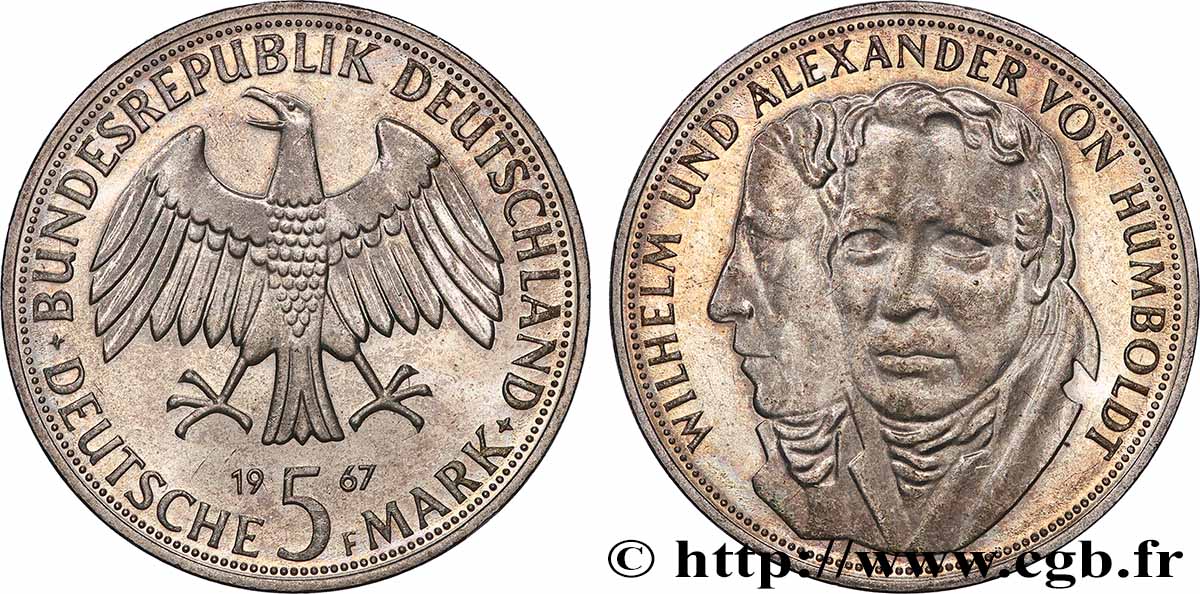 GERMANIA 5 Mark Wilhelm et Alexander von Humboldt 1967 Stuttgart MS