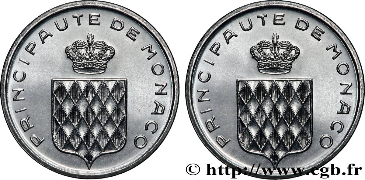 MONACO 1 Centime écu couronné 1982 Paris SC