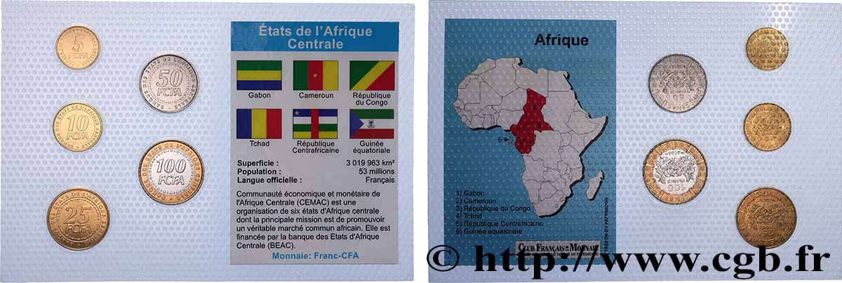 CENTRAL AFRICAN STATES Lot 5 monnaies 2006 MS