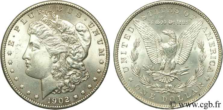 ÉTATS-UNIS D AMÉRIQUE 1 Dollar Morgan 1902 Nouvelle-Orléans - O SPL 