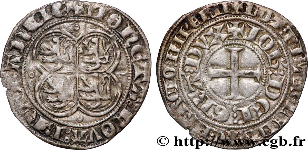 BRABANT - DUCHÉ DE BRABANT - JEAN III Gros au Quadrilobe n.d. Anvers TTB+