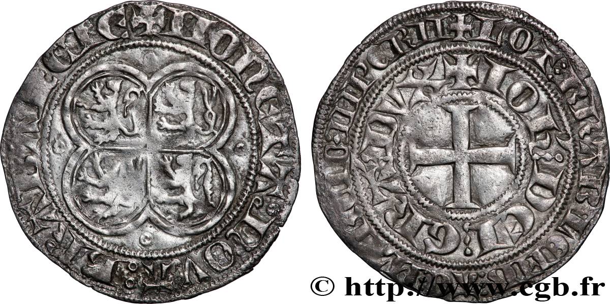 DUCHY OF BRABANT - JEAN III Gros au Quadrilobe n.d. Anvers fVZ