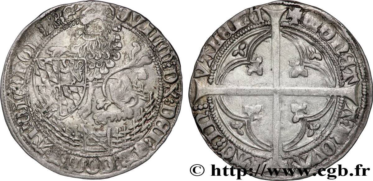 HAINAUT - COMTÉ DE HAINAUT - GUILLAUME IV DE BAVIÈRE Plaque ou double gros dit tuin n.d. Valenciennes SS