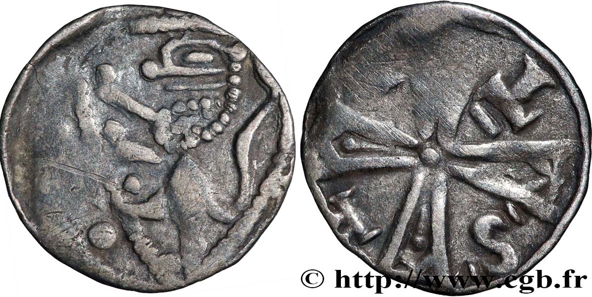 BRABANT - DUCHÉ DE BRABANT - HENRI II ET HENRI III Petit denier ou Maille n.d. Louvain TB+