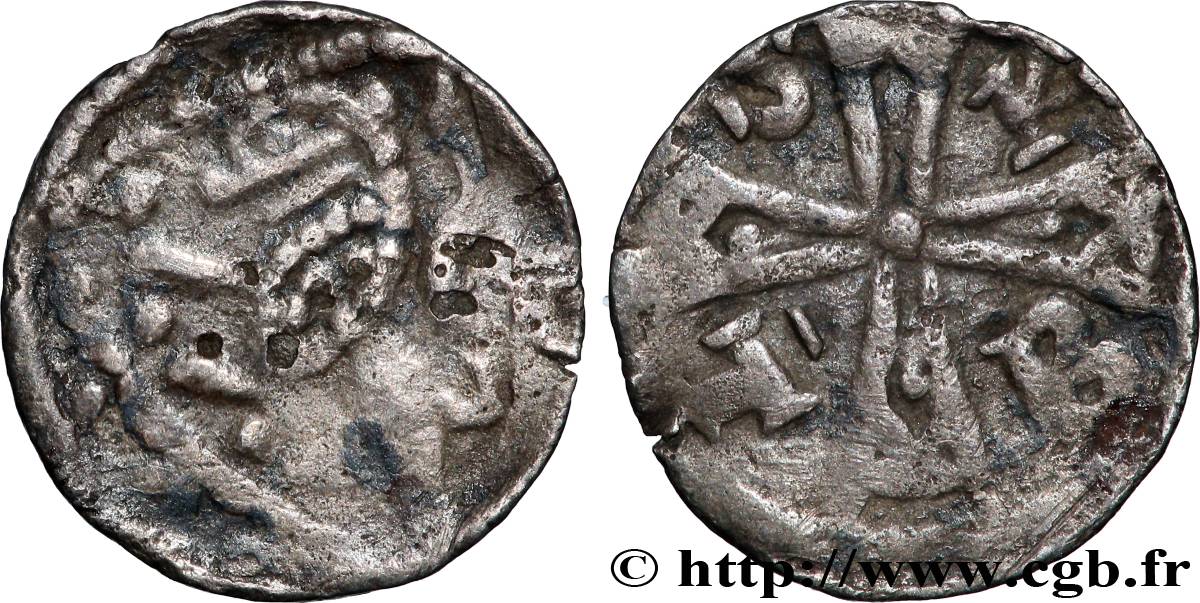 BRABANT - DUCHÉ DE BRABANT - HENRI II ET HENRI III Petit denier ou Maille n.d. Louvain TB