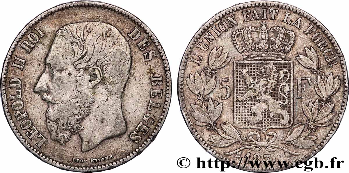 SILBER-INVESTMENT 5 Francs 1870 SS