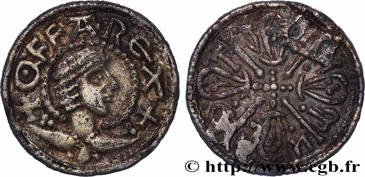 ANGLO-SAXON - KINGDOM OF MERCIA - OFFA Penny c. 757-796 Mercie XF