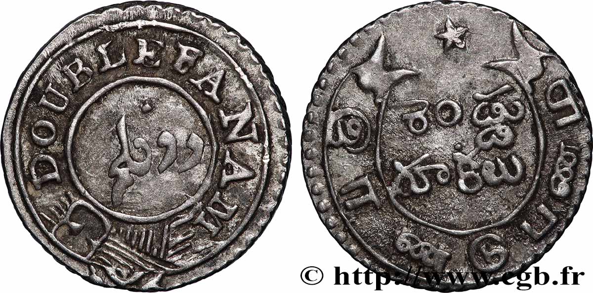 INDIEN
Double Fanams Présidence de Madras 1808 Madras SS