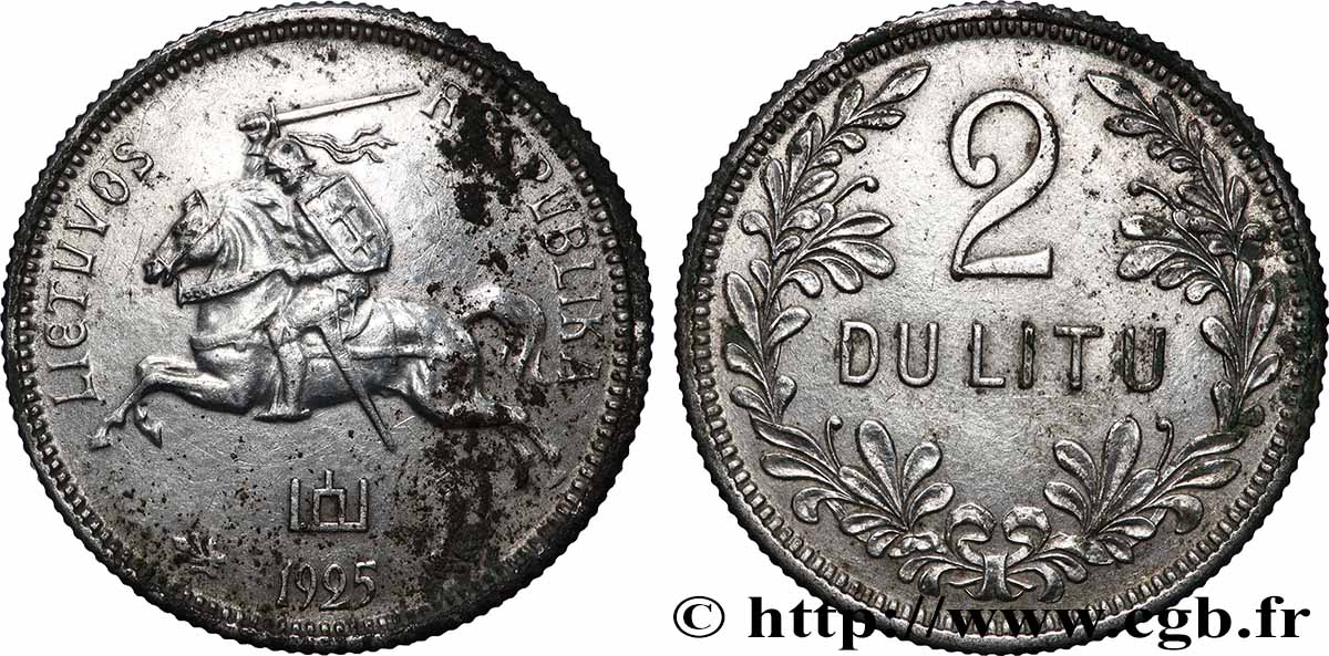 LITUANIE 2 Litu 1925 Vilnius TB+
