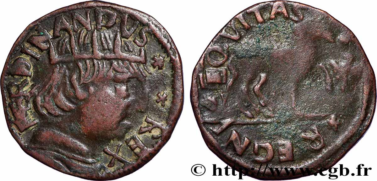 NAPLES - ROYAUME DE NAPLES - FERDINAND Ier Cavallo n.d. BB/q.BB