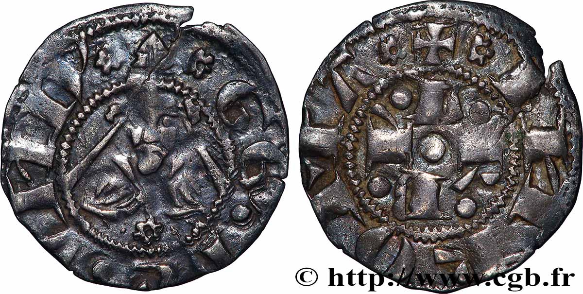 ITALIA - STATO PONTOFICIO - GREGORIO XI (Pierre Roger de Beaufort) 1 Bolognino Romano N.D. Rome q.BB