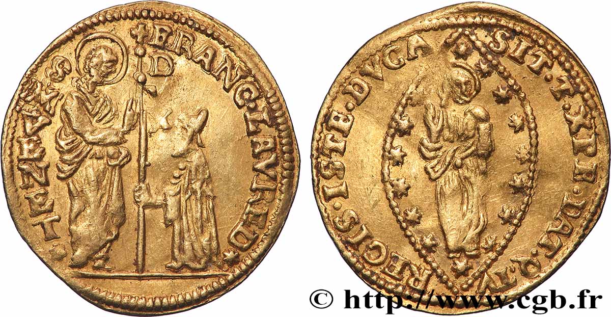 ITALY - VENICE - FRANCESCO LOREDANO (116th doge) Sequin 1752-1762 Venise AU