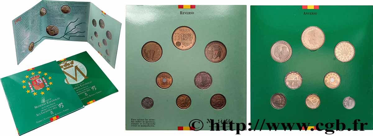 ESPAGNE Série FDC - 8 monnaies 1993 Madrid FDC