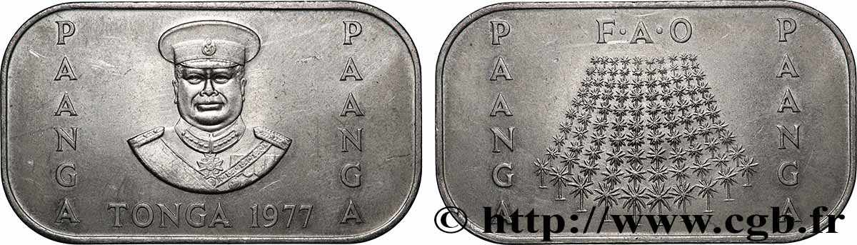 TONGA 1 Pa’anga roi Taufa’ahau Tupou IV - FAO 1977 Camberra VZ