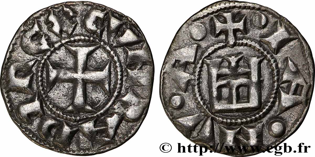 LIGURIA - REPUBLIC OF GENOA - ANONYMOUS Denier n.d. Gènes XF