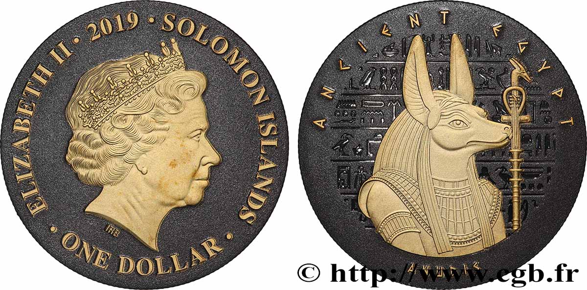 ISOLE SALAMONE 1 Dollar Anubis 2019 FDC