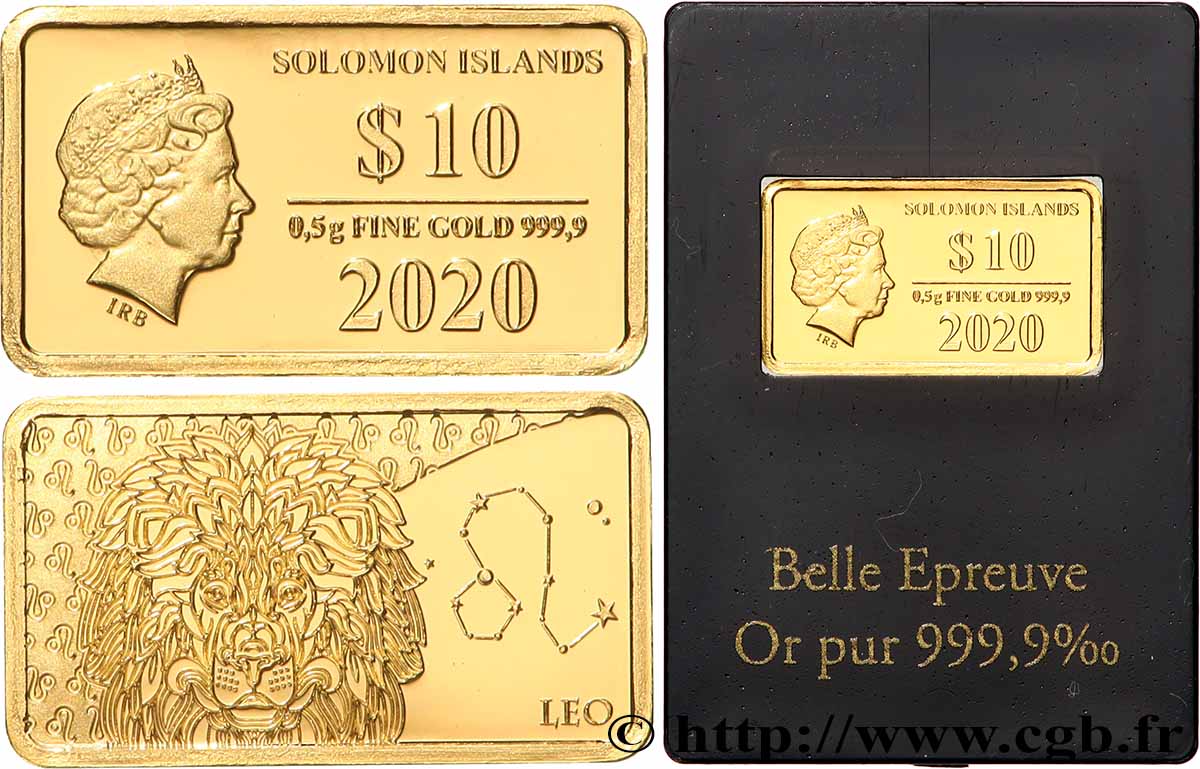 SOLOMON ISLANDS 10 Dollars Proof Lion 2020 MS