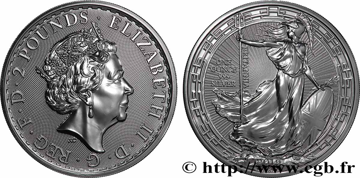 ARGENT D INVESTISSEMENT 2 Pounds Britannia 2019 SPL