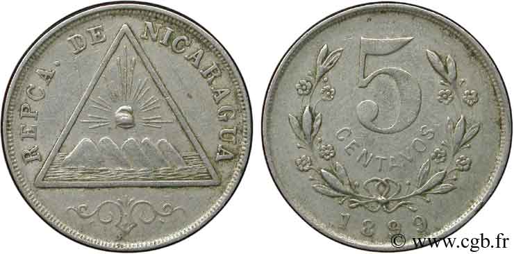 NICARAGUA 5 Centavos 1899  SUP 