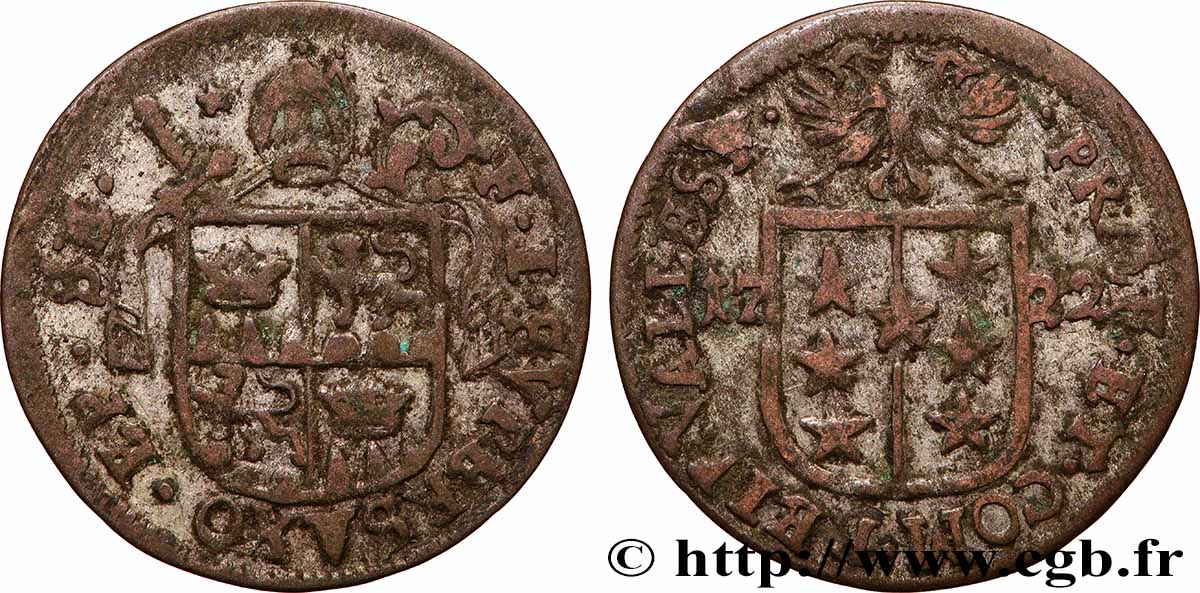 SUISSE - CANTON DU VALAIS 1 Batzen canton du Valais (Sitten) frappe au nom de l’évêque François-Joseph Supersaxo 1722 TB+