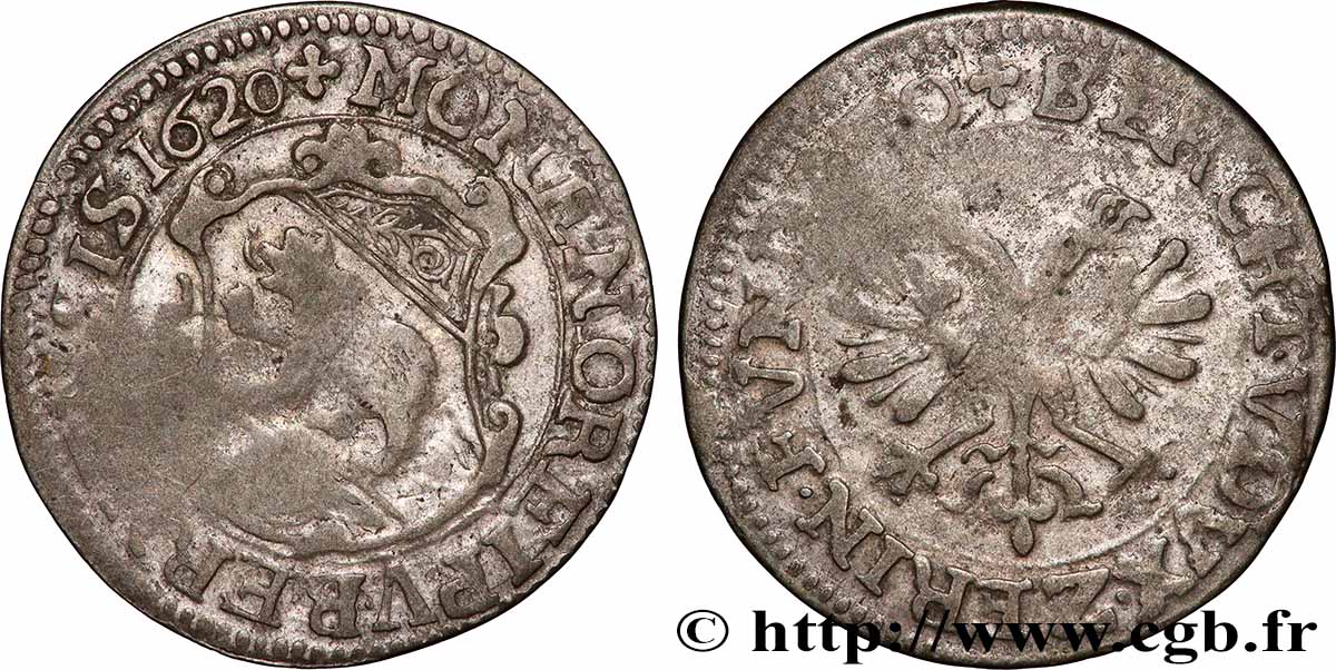 SWITZERLAND - CANTON OF BERN 1 Batzen 1620 Berne VF