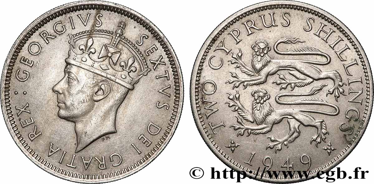 CIPRO 2 Shilling Georges VI 1949 q.SPL