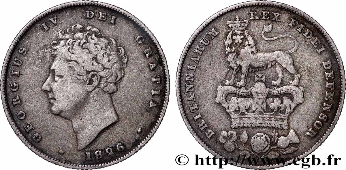 UNITED KINGDOM 1 Shilling Georges IV 1826 XF