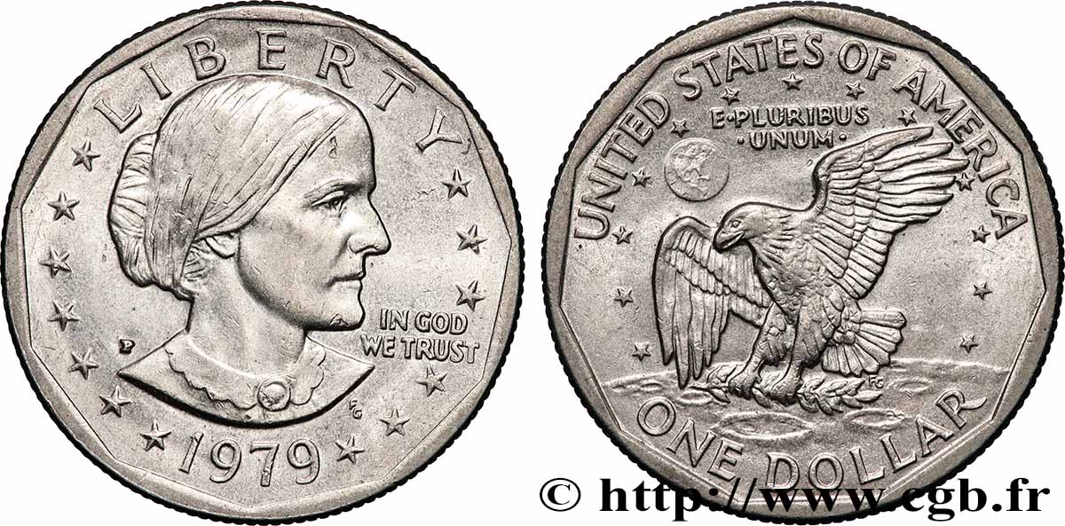 UNITED STATES OF AMERICA 1 Dollar Susan B. Anthony 1979 Philadelphie - P AU