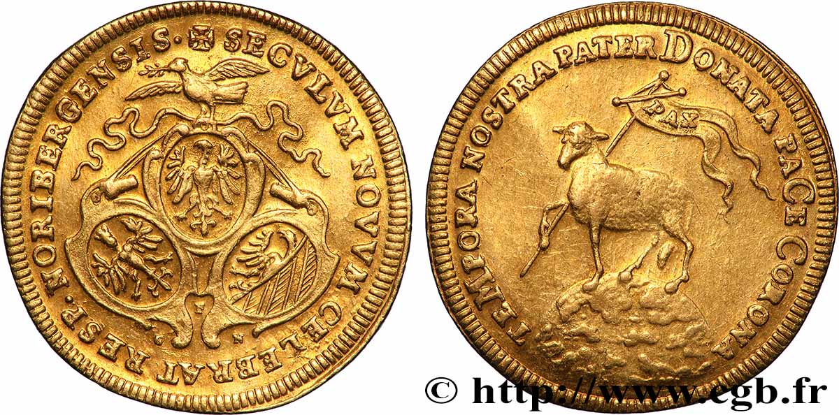 ALLEMAGNE - NUREMBERG Ducat 1700 Nuremberg TTB+