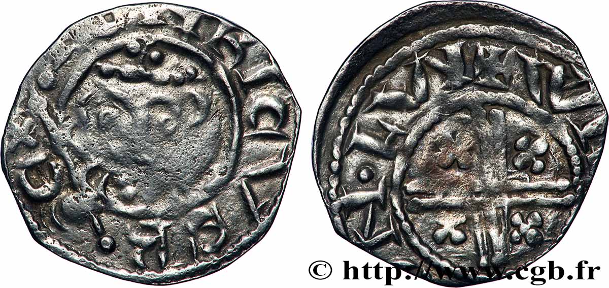 ENGLAND - JOHN LACKLAND - COINAGE IN THE NAME OF HENRY II Penny dit “short cross” n.d. Londres VF