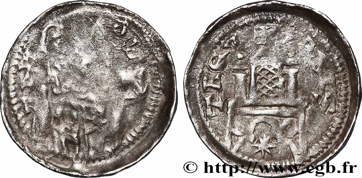 ALLEMAGNE - ÉVÊCHÉ DE TRÈVES - ARNOLD II D ISENBOURG Obole N.D. Trèves TB+