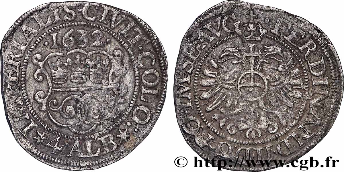 GERMANY - COLOGNE 4 Albus 1632 AU