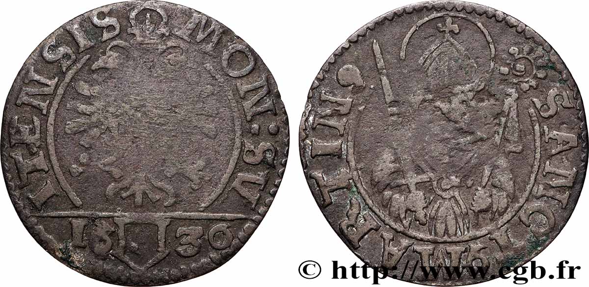 SUISSE - CONFÉDÉRATION HELVÉTIQUE - CANTON DE SCHWYTZ Schilling 1630 Schwitz TB+