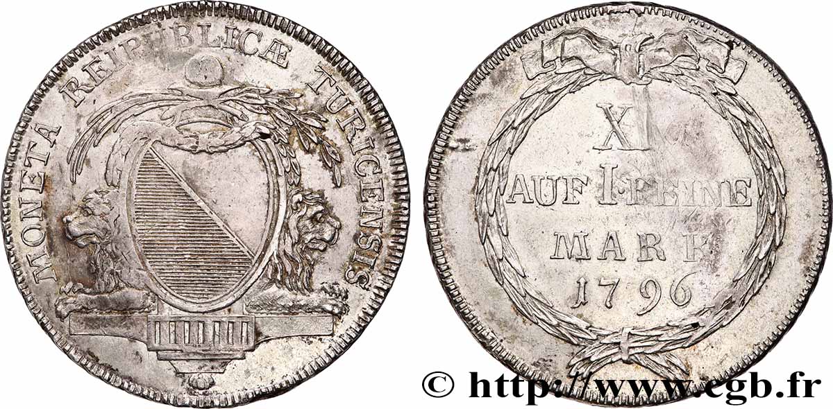 SUISSE - CANTON DE ZÜRICH Thaler 1794 TTB+