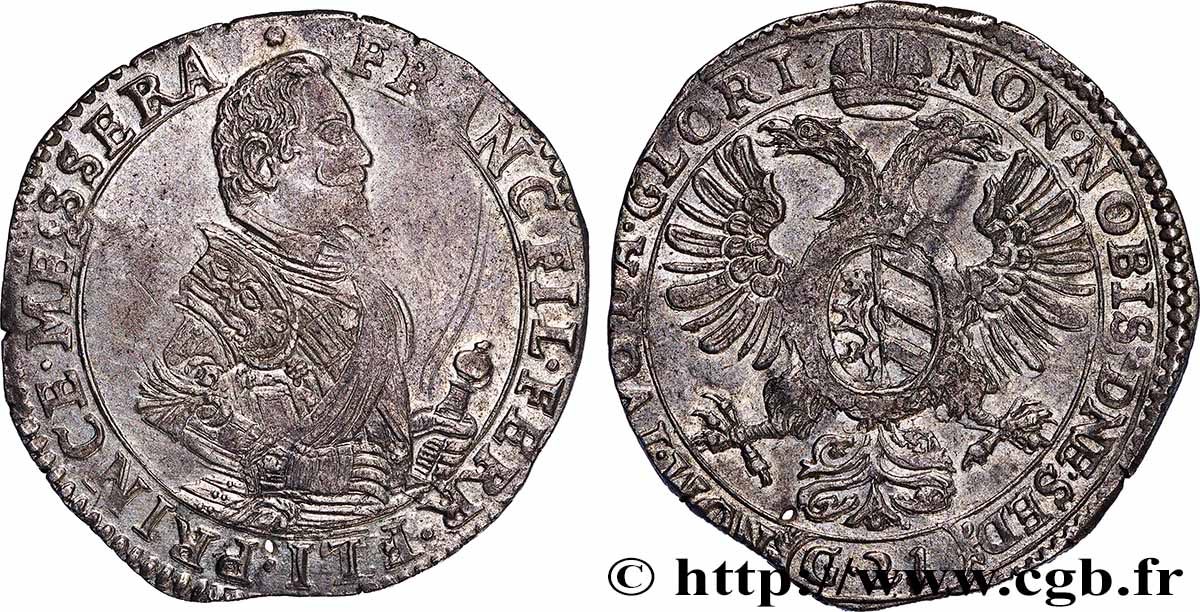 ITALIE - PIÉMONT - MESSERANO (PRINCIPAUTÉ DE) - FRANÇOIS PHILIBERT FERRERO FIESCHI 1/4 Thaler n.d. Messerano SPL